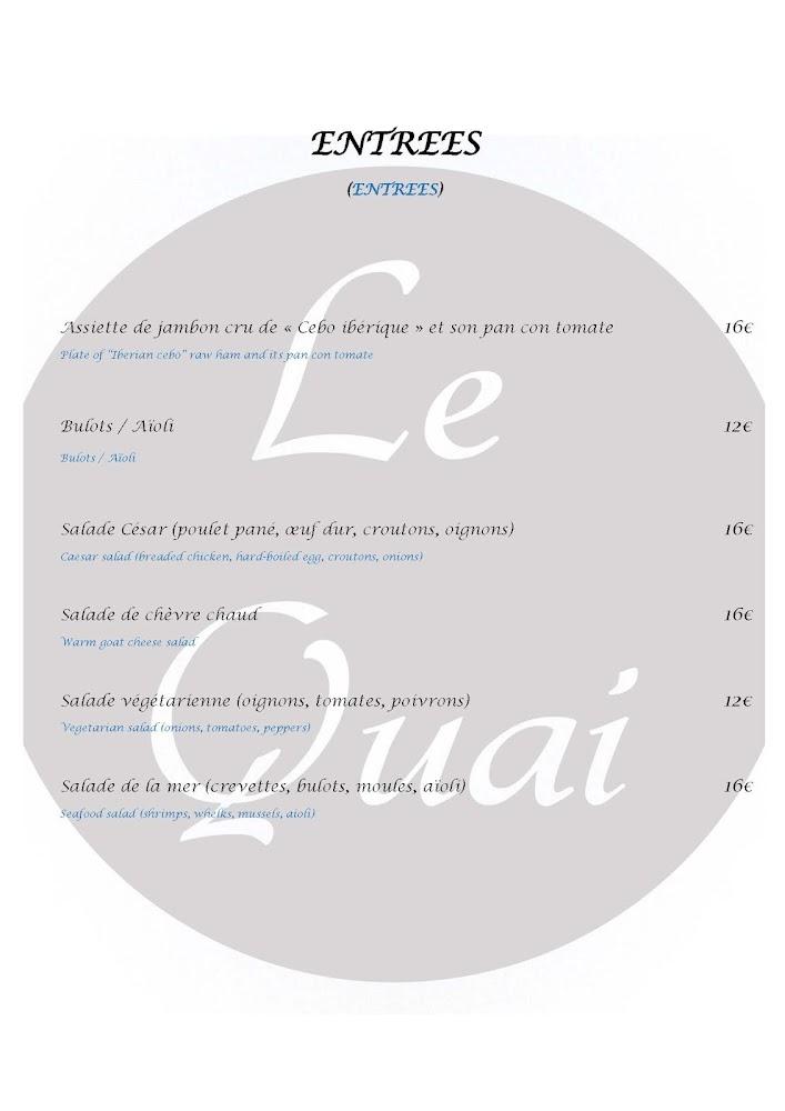 Le Quai - Menu Image 2